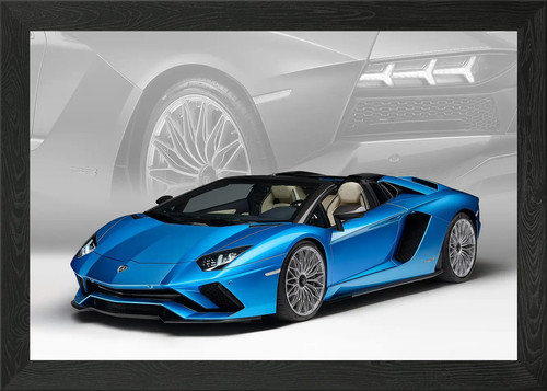 Blue lamborghini aventador - blue,
