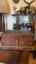 Rare antique wooden box solid