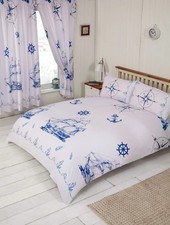 Double Nautical Blue Duvet