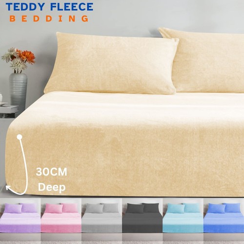 Teddy fleece extra deep - deep, fitted