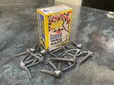 Antique Vintage Wall Nails Advertising Hardware Shop Tools Tool Display Box Sign