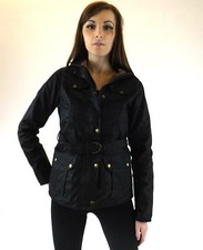 New Wax Jacket Black Fitted