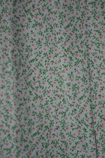 white cotton cravat / ascot with floral print