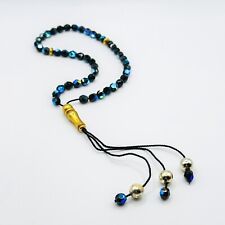 Turkish Islamic Prayer Beads Kuka Subha Tasbih Misbaha Muslim AB Blue Faceted