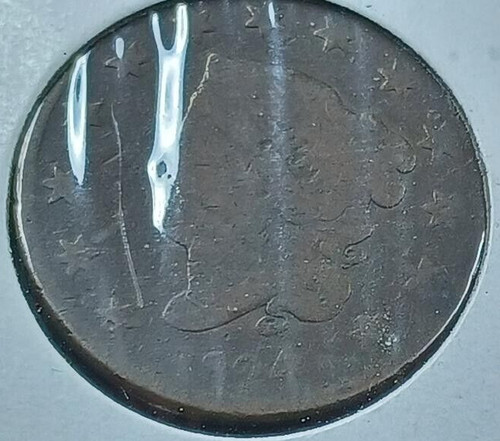 1824 coronet large cent - large,