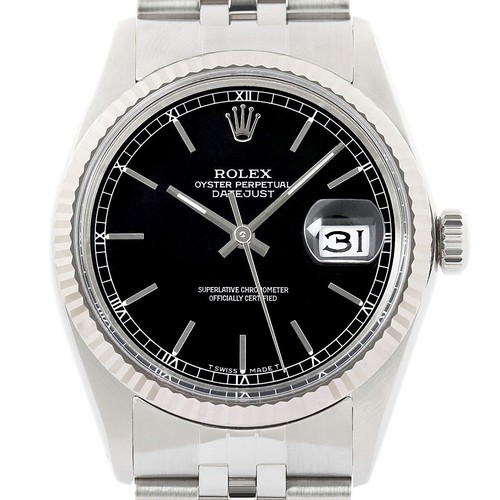 Rolex datejust 18k white - datejust, gold