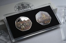 Full Colour Commemoratives Cased and Boxed. Wellington/Waterloo Nelson/Trafalgar