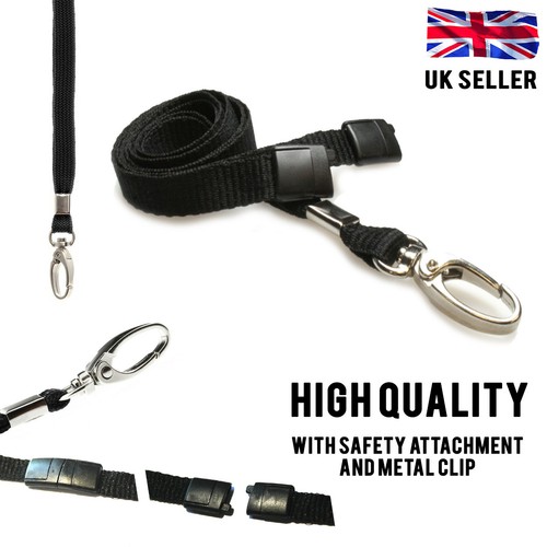 Plain black lanyards neck - lanyards,