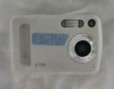 Polaroid a700 7MP Digital Camera Silver - Untested with Manual