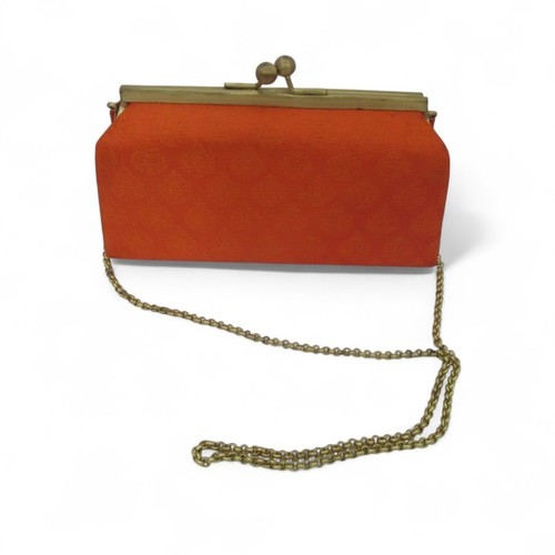 Vintage orange handbag - orange,