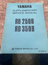 Original 1974 1975 Yamaha RD250B RD350B Motorcycle Supplementary Service Manual 