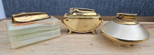 Job lot vintage table - vintage, lighters