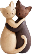 Minimalist Wooden Cat Ornament