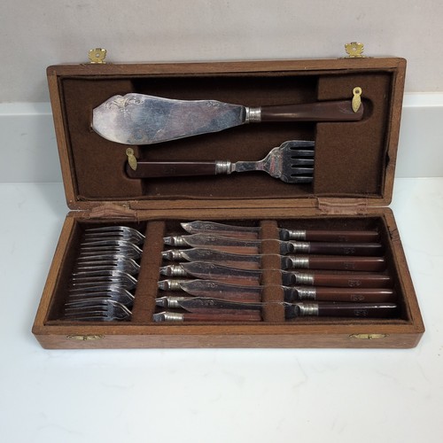 Antique wooden cased silver - wooden,