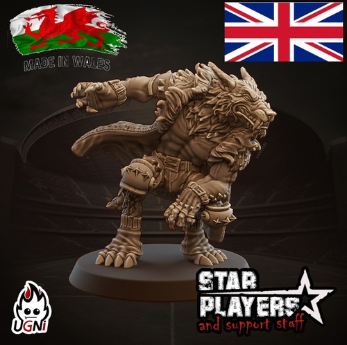 Fantasy football werewolf - werewolf, star