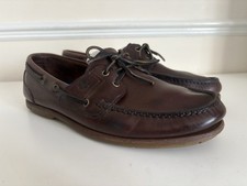 Timberland Brown Leather Deck Boat Shoes 2 Eye Men’s Size UK 13