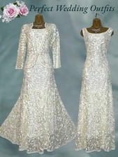 CHESCA Size 12 Ivory Cornelli