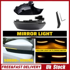 Dynamic Wing Mirror Turn Signal LED Indicator Light For 09-17 VW Polo MK5 6R 6C