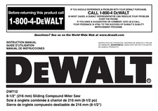 DeWALT DW712 Miter Saw