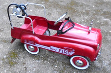 Vintage fire engine pedal car