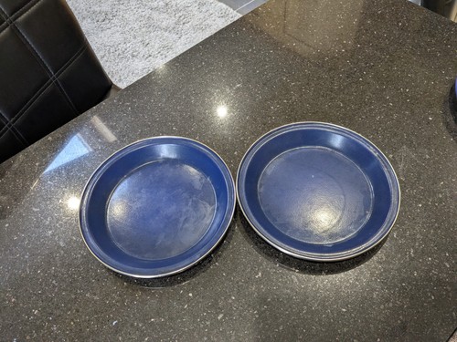 Blue enamel metal - 2, plates