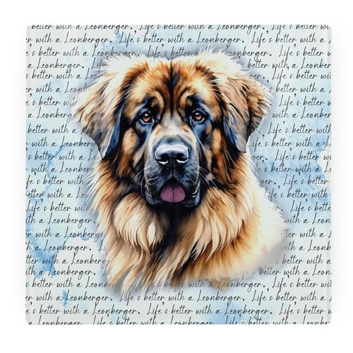 Life with leonberger square - with, a
