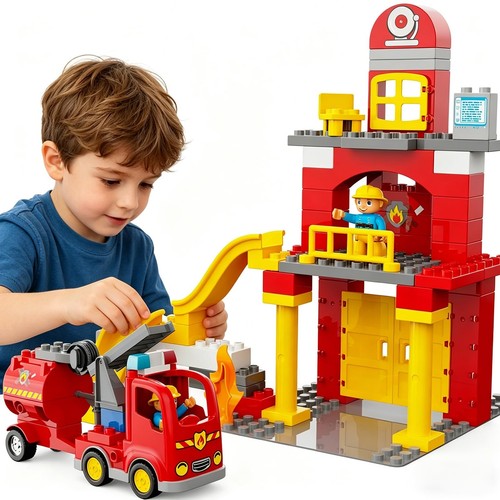 Fire station playset - fire,