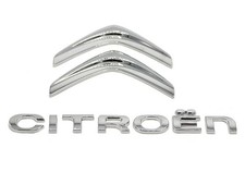 Citroen Badges Emblems Silver