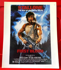 First Blood Rambo Sylvester Stallone Movie/Film Poster Art PICTURE/PRINT 12"x9.5