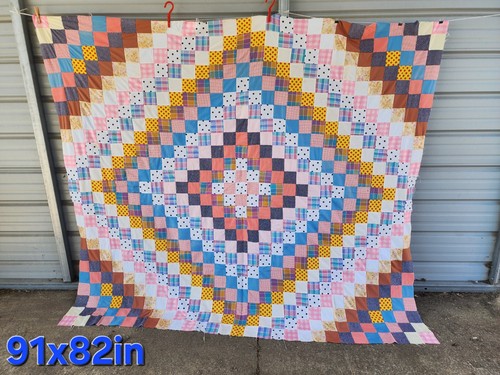 Vintage amish made quilt - vintage,