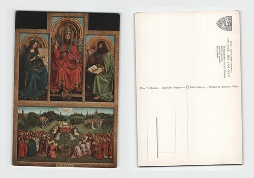Postcard ghent altarpiece - postcard,