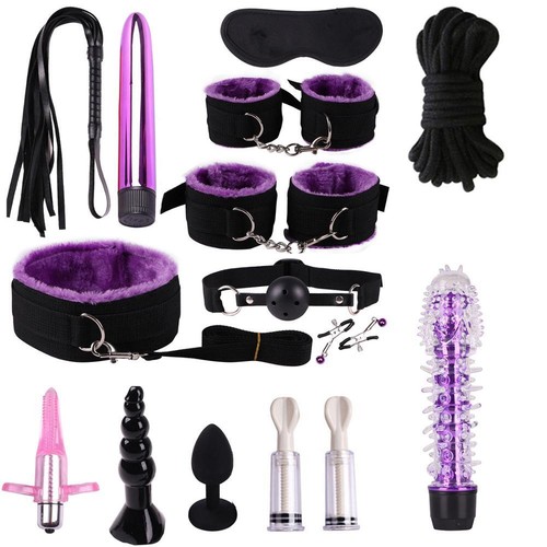 Purple bondage restraint - bondage, kit
