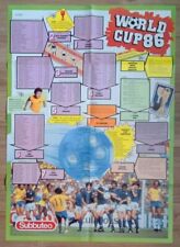 SUBBUTEO WORLD CUP 86 MEXICO 1986 POSTER UNUSED 