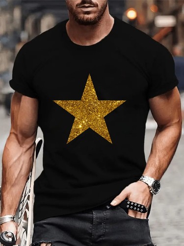 Printed gold glitter - printed,