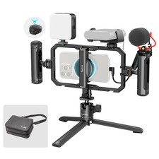 SMALLRIG All-in-One Universal Quick Release Phone Video Rig Kit Pro LED Light