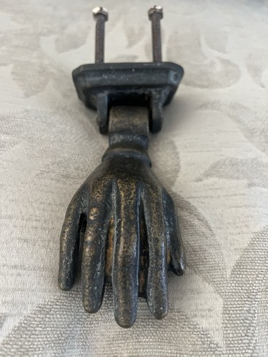Cast iron hand - iron, knocker