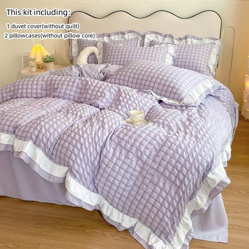 3pcs korean lace bedding set - korean,