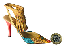 Ornament Shoes Heels Native Origins 2003 Tassel Just the Right Shoe ra
