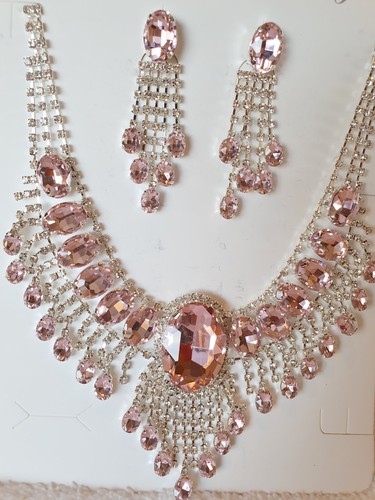 Baby pink diamante - 100%, glass