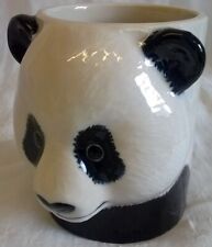 QUAIL CERAMIC PENCIL, PEN OR BRUSH POT DESK TIDY OR VASE - GIANT PANDA BEAR