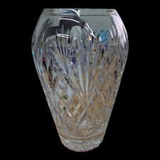 Crystal Cut Glass Vase Large
