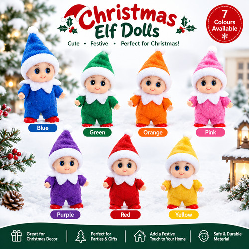 Elf dolls christmas mini - elf,
