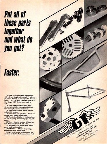 1987 bike parts - bike, frame