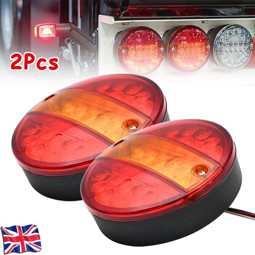 2pcs led round - round, rear