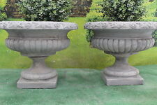 PAIR OF VICTORIAN URNS GARDEN