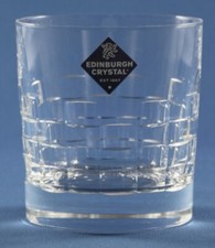 EDINBURGH CRYSTAL - SKIBO - 9ozs OLD FASHIONED WHISKY GLASS  8.6cm  /  3 3/8"