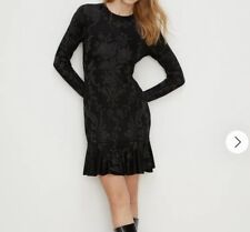 Oasis Black Glitter Jacquard