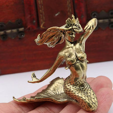 Solid Brass Mermaid Small