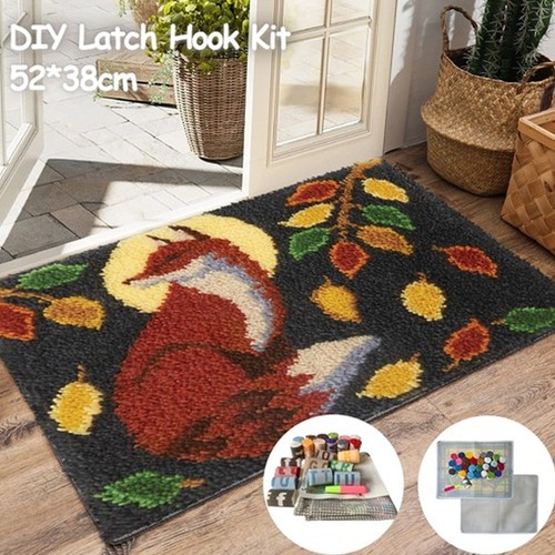 52x38cm fox diy latch hook - 52x38cm,