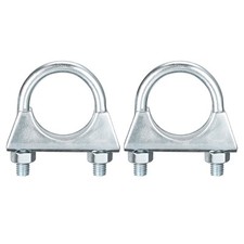 2pcs Muffler U-Bolt Clamps for